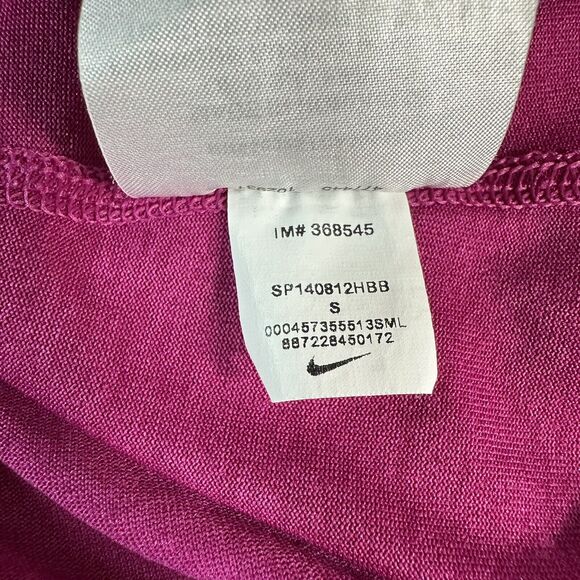 Nike Dri Fit REGULAR FIT Women's Size Small Purple V Neck Athletic T Shirt Top - Picture 9 of 9